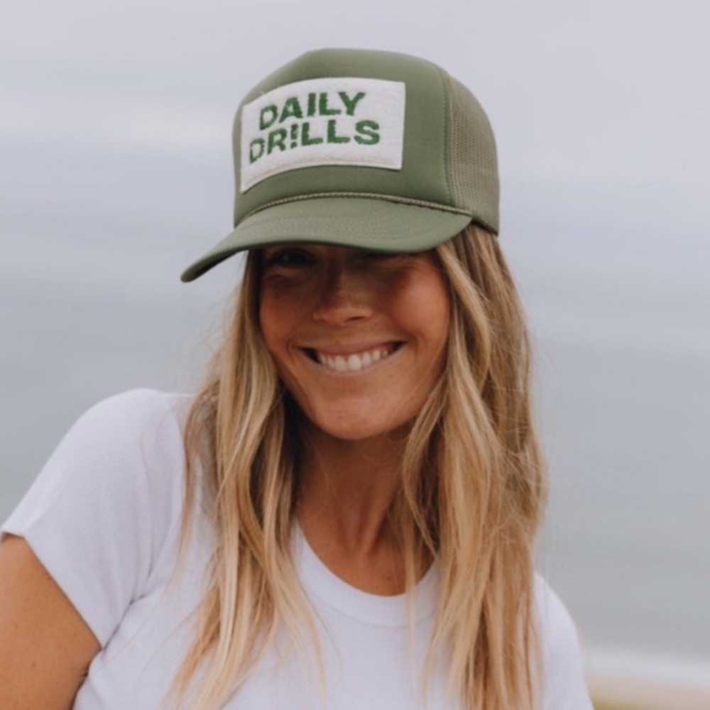 Daily Drills Fuzzy Patch Trucker Hat